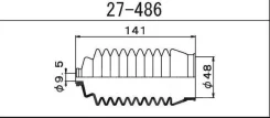 ������� ������� ����� 27-486 ��� Toyota ������������� Maruichi ������ 45535-16020 45535-12100 45535-12070 RP-2005 27-486 ������ 48-9.5-141 ����� � ���...