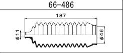 ������� ������� ����� 66-486 ��� Mitsubishi ������������� Maruichi ������ MB501711 MB616023 4422A137 MB266166 MR244902 MR198993 RP-2043 RP-2106 66-486...