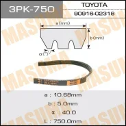 ������ ���������� 3PK-750 ��� Toyota Mitsubishi ������������� Masuma ����� 31110-PE1-305 31110-PE3-802 90080-91054 90916-02317 3PK-750 ������ 10-750 �...