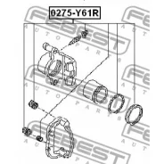 ����������� ���������� �������� 0275-Y61R ��� Nissan ������ ������������� Febest �������� 41120-01A25 41120-01A27 44120-VB225 D4ABM-VC025 0275-Y61R ��...