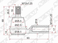 ������� ���������� ST-53540-SX8-T01 ��� Honda ������������� SAT ����� 53540-S2K-003 53540-SX8-T01 53540-SX8-N00 SE-6231 SE-6233 CEHO-12 (CE0198) �����...