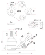 ������� ����� ST-43330-29425 ��� Toyota Caldina AZT241W 1Azfse ������ ������������� SAT ����� 43330-29425 43330-49055 43330-09190 43330-09670 43330-09...