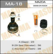 ���� �������� �������� MA-18 ��� Mazda �������� ������������� Masuma ����� G037-22-510 G037-25-500 G037-25-600 G047-22-510A G047-25-500 MA-33 ������ 2...