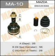 ���� �������� �������� MA-10 ��� Mazda �������� ������������� Masuma ����� G054-25-500A G564-22-510B G564-25-500C G564-25-600D MA-10 ������ 26-56-28 �...