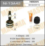 ���� �������� �������� NI-13A42 ��� Nissan �������� ������������� Masuma ����� 39100-0M010 39100-0M015 39100-50Y10 39100-51Y10 39100-52Y00 NI-13 �����...