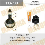 ���� �������� �������� TO-18 ��� Toyota �������� ������������� Masuma ����� 43410-28010 43410-28011 43410-32210 43410-32211 43410-32212 TO-53 ������ 2...
