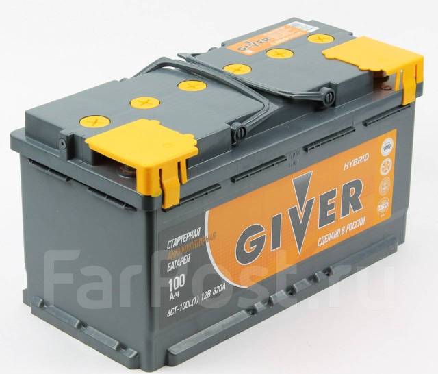 Аккумулятор Giver L5 100Ah ! Установка и Доставка бесплатно, кальциевый ...
