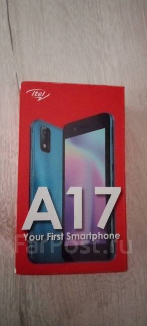 Смартфон абсолютно новвй, Itel A17, 16 гб, 5", моноблок, новый, в ...