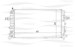 �������� ���������� OPEL Astra/Zafira 05- FREE-Z KK0163 KK0163 ����
