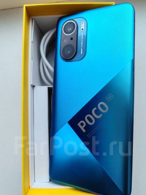 Xiaomi Poco F3, 256 гб, 6.67", синий, 3G, 4G LTE, 5G, Dual-SIM, NFC, б ...