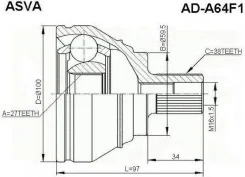 ���� �������� 27x59,5x38 Asva AD-A64F1 ADA64F1 ����