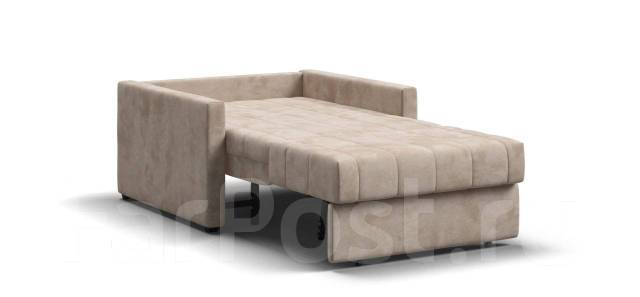 Кресло-кровать Томас Велюр Alkantara пепел, ткань, серый, новый, под ...