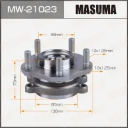 ��������� ���� Nissan front X-Trail T32 (with ABS) Masuma, �������� MW21023 ����
