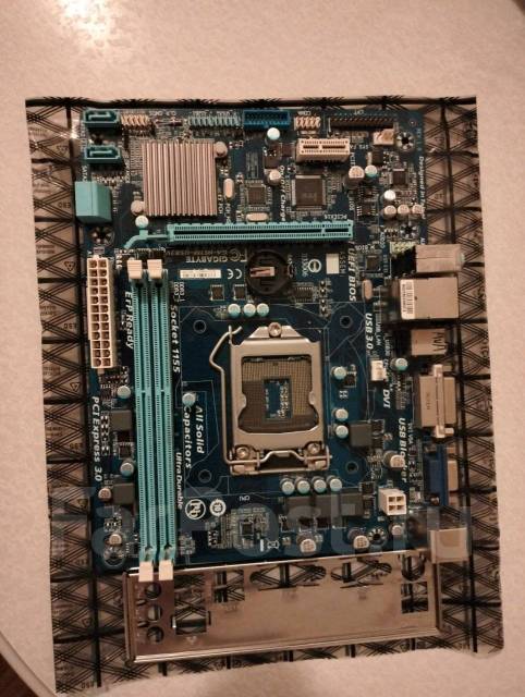 Материнская плата, LGA1155, Gigabyte, б/у, в наличии. Цена: 500₽ во ...