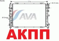 �������� ������� ���������� ��������� 3.0 ���� Ford Maverick 00-08/Tribute 00-08 AVA FD2346 ����