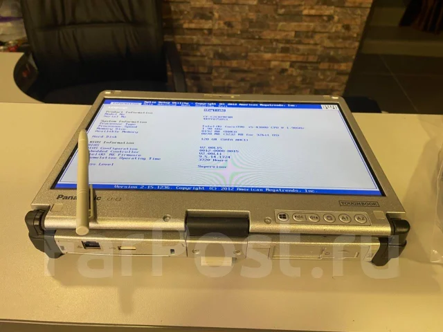Panasonic Toughbook. 12.5", 1,8����, ��� 8 ��, ���� 240���, WiFi: 1, Bluetooth: 1, ����������� �� 5��. ����