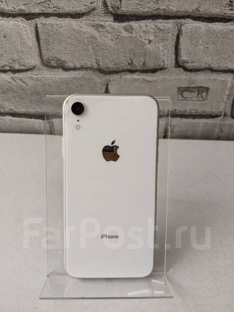 Смартфон Apple iPhone XR 64GB, 64 гб, 6.10", белый, б/у, в наличии ...
