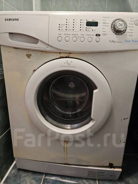 Стиральная машина, Samsung, вертикальная загрузка, 5,0 кг, б/у, в ...