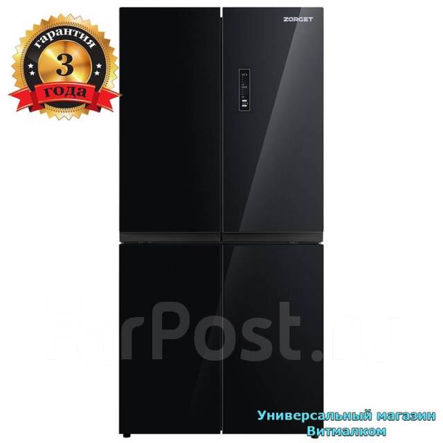  Side-by-Side "Zarget ZCD D470BLG"   , inverter, 470 , NoFrost (   ) 
