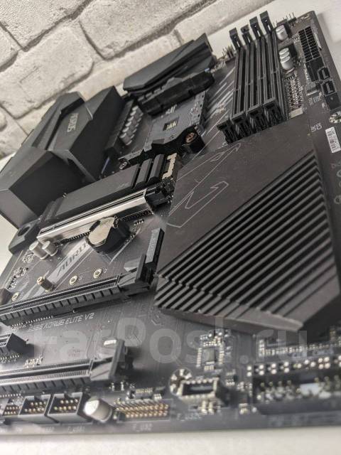 Материнская плата AM4 B550 Aorus Elite V2, Gigabyte, б/у, в наличии ...
