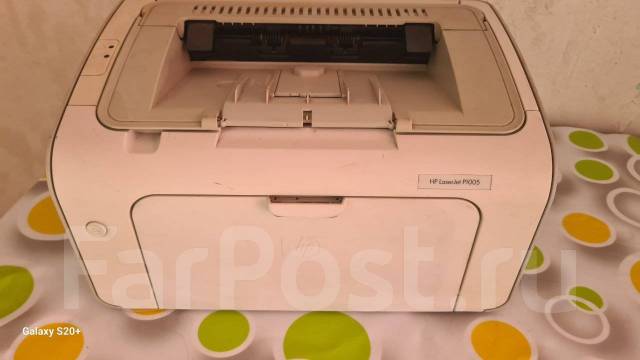 Принтер Hp laserjet P1005, б/у, в наличии. Цена: 700₽ во Владивостоке
