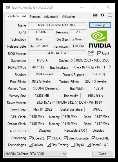 GeForce RTX 3060 ����