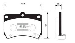   . Mazda 121 1.3 90-96/323 1.3-1.8/1.7D 89-98 Sangsin Brake SP1067 SP1067SNS GDB1024 [B5Y63328Z] ! SP1067 