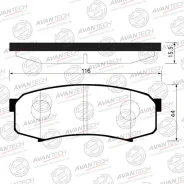 ������� ��������� �������� AV270 ��� Toyota ������ ������������� Avantech ����� 04466-60010 04466-60020 04466-60050 04466-60060 04466-60080 D-2090 AN...
