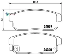 ������� �������� �. Mazda RX-8 2.6i 03 P49035 883 11=13.0460-5856.2 [F1YA2643Z] ! Brembo P49035 ����