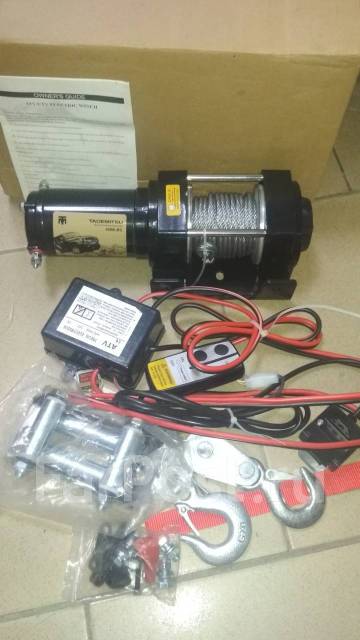 Лебедка Electric Winch 3000lb (1361кг) 12V. Трос сталь, новый, в ...