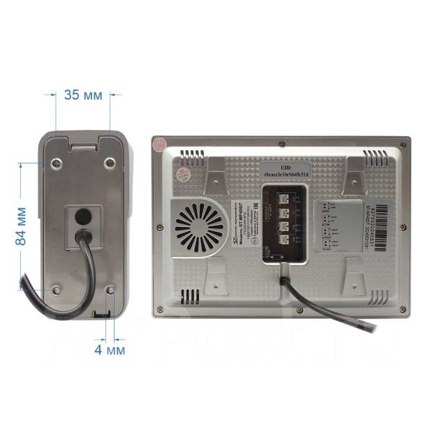 Видеодомофон IP комплект домофон + панель Сенсорный ST-MP400/7, новый ...