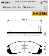 ������� �������� Mitsubishi Outlander I-III GP1068 Sangsin Brake GP1068 GP1068 ����