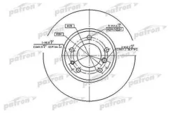 ���� ��������� Patron PBD2556 Bmw: 34111160936 34111159897 34111158040 34111160849 Bmw 5 (E28). Bmw 5 (E34). Bmw 5 Touring (E34). Bmw 5 ����� (E28) PB...