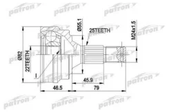 ���� �������� ��������� peugeot 305 405 citroen zx bx Patron PCV1015 Citroen / Peugeot: 327485 327486 327483 327482 327480 95604719 327317 327318 PCV1...