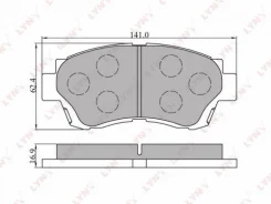 ��������� ������� �������� lynx Nissan: AY040-TY016. Toyota: 04491-33091 04465-YZZ63 04465-YZZA1 04465-Yzzam 0446533070 0449107010 Bd7520 BD7520 ����