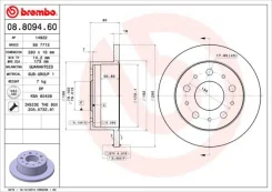 08.8094.60_���� ���� 08809460 Brembo 08809460 ����