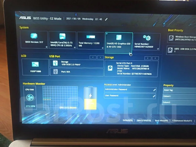 Asus N580VD. 15.6", 2,8����, ��� 12 ��, ���� 500���, WiFi: 1, Bluetooth: 1, ����������� �� 2��. ����