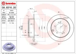 ���� ��������� Mitsu 08831620 Brembo 08831620 ����