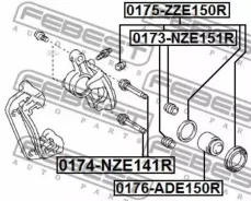 ������� �������� ���������� ������� Toyota Auris/Hybrid (UKP) ADE15#, �NDE150, �NRE150, �ZRE15#, �ZZE150, �ZWE150 2007.02-2013.05 [EU] Febest 0176ADE1...