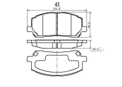������� ��������� �������� JBP-0054 ��� Toyota �������� ������������� JUST Drive ������ 04465-48090 04465-48030 04465-AZ012-TM D-2218 D-2231 AN-658 PF...