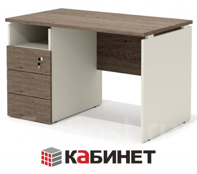 Офисная мебель. Стол офисный с тумбой R-11 Лев/Пр Размеры:120х70х75 ...