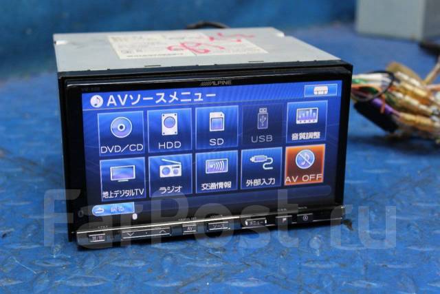 Процессорная магнитола Alpine VIE-X08, 2 DIN — 178x100 мм, б/у, в ...