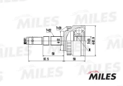 ���� ������� OPEL Corsa C 00-, Meriva A 03-, Tigra B 94- (����/����) Miles GA20360 GA20360 ����