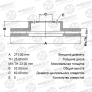 ���� ��������� Avantech �������� Estima/Lucida CXR1#,2#, TCR1#, Estima (TCR1#,2#) 90-99 BR0127S ����
