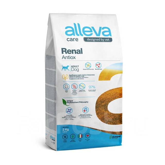 Аллева/Alleva Care Dog Adult Renal-Antiox корм для собак для ...