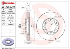 ���� ����. Fr NI Pat 09a05510 Brembo, ������ �������� 09A05510 ����