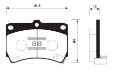 ������� �������� �. Mazda 121 1.3 90-96/323 1.3-1.8/1.7D 89-98 SP1067SNS GDB1024 [B5Y63328Z] SP1067 ����