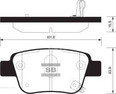 ������� ��������� ��������, ������ Sangsin Brake SP2184 SP2184 ����