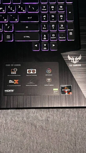 Asus TUF Gaming FX705DT. 17.3", 2,1����, ��� 8 ��, ���� 512���, WiFi: 1, Bluetooth: 1, ����������� �� 5��. ����