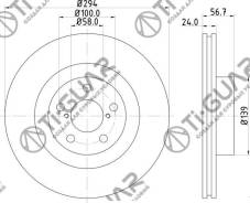 ���� ��������� /�������� /TI-GUAR ��� Subaru Forester 1997-2008, Impreza 1995-2007, Lega�y, XV 294/24�� TG-26310-AC040 RN1122V 26300AG01A 26300FE040 T...